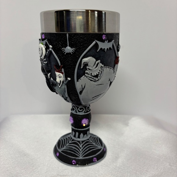 Nightmare Before Christmas Chalice Disney Enesco Jack Sally Zero Cup - Picture 4 of 8